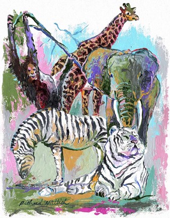 Framed Animals Print