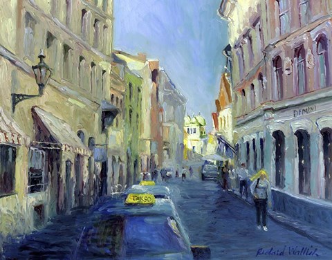 Framed Girl With Yellow Hair Print