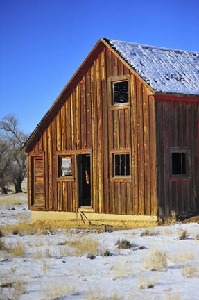 Framed Sunset Barn Print