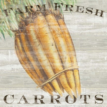 Framed Farm Fresh Carrots Print
