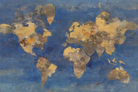 Framed Golden World Print