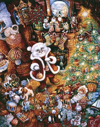 Framed T&#39;was The Night Print