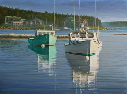 Framed Bernard Harbor Print