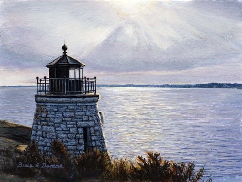 Framed Castle Glow Print