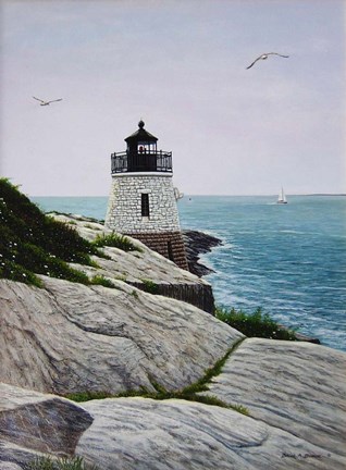 Framed Castle Hill Light Print