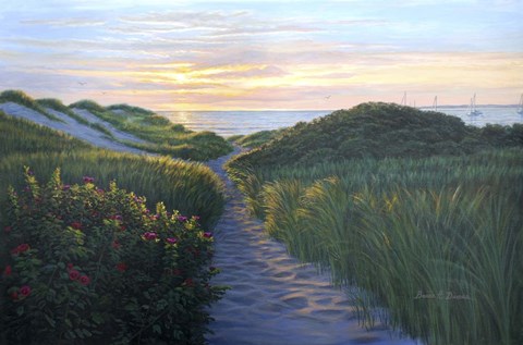 Framed Through The Dunes Print