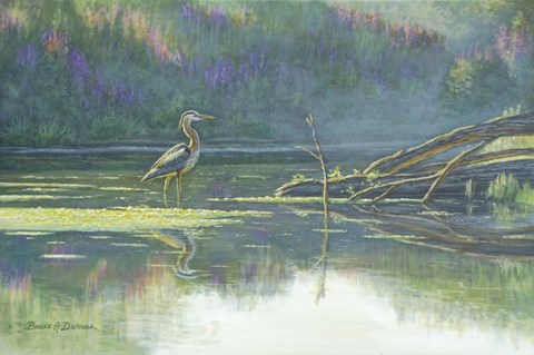 Framed Solitary Hunter Print