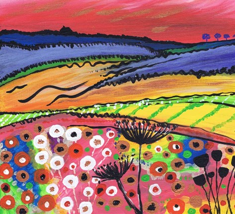 Framed Red Sky At Night Print