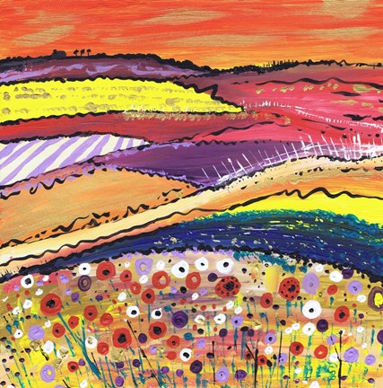 Framed Fields Of Gold Print