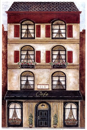 Framed Storefront Cafe Print