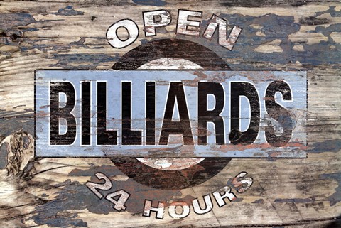 Framed Billiards II Print