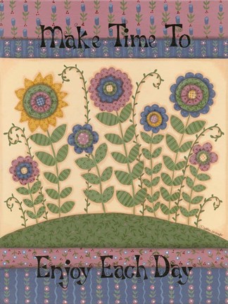 Framed Spring Flowers I Print