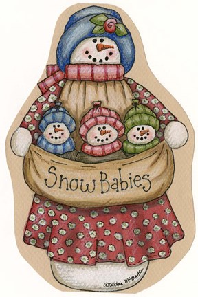 Framed Red Snow Mom Print