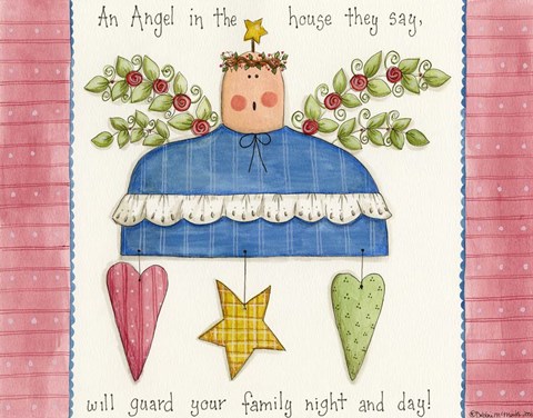 Framed Angel In The House Print