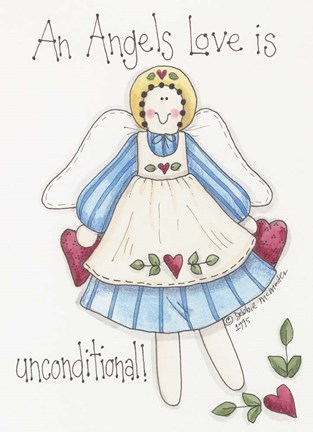 Framed Angel Love Print