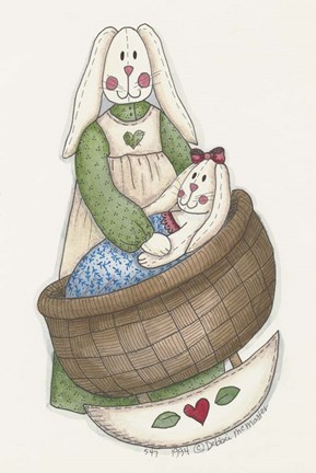 Framed Baby Bunny Print