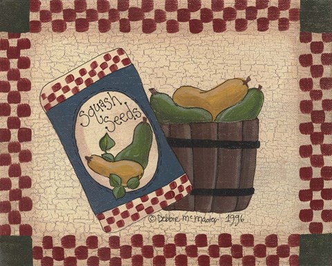 Framed Squash Seeds Print