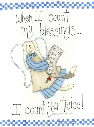 Framed Count My Blessings Print