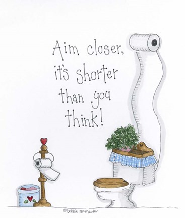 Framed Aim Closer Print