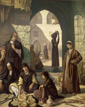 Framed Merchants of Cairo, 1900 Print