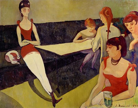 Framed Salon - Anteroom in a Brothel, 1890 Print