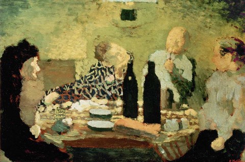 Framed Family After a Meal, 1891 Print
