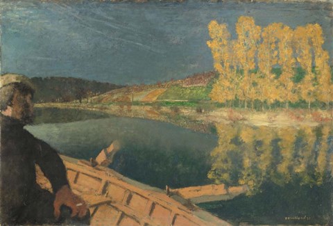 Framed Ferryman, 1897 Print