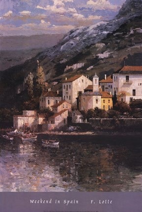 Framed Weekend in Spain Print