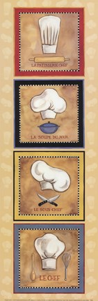 Framed French Chefs Print