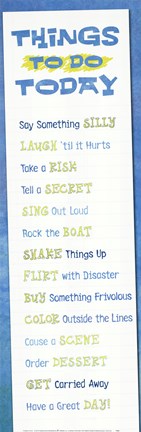 Framed To-Do List Print