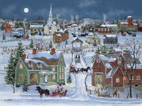 Framed Christmas Homecoming Print