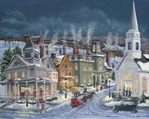 Framed Winter&#39;s Eve Print