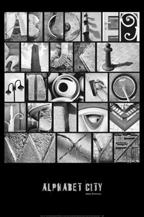 Framed Alphabet City Print