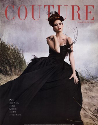 Framed Couture November 1959 Print