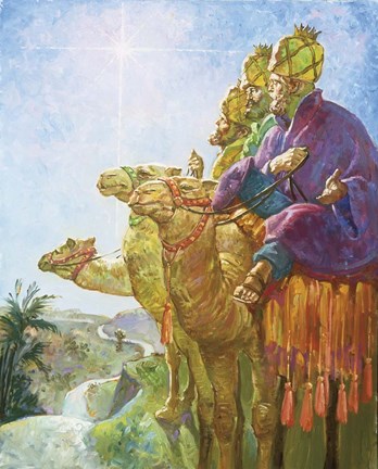 Framed Three Wise Men Print
