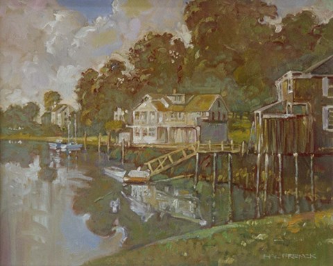 Framed South Port Harbor Print