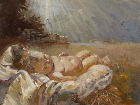 Framed Baby Jesus Print