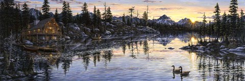 Framed Evening Sunset Print