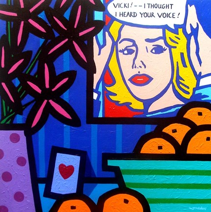 Framed Homage To Lichtenstein Print