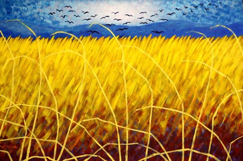 Framed Homage To Van Gogh 1 Print