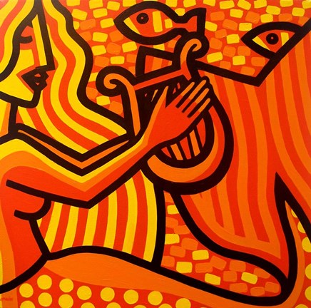 Framed Mermaid Music Print