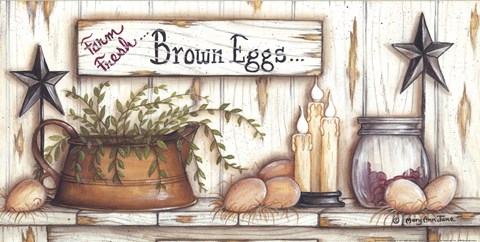 Framed Brown Eggs Print