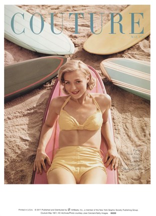 Framed Couture May 1951 Print