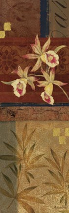 Framed Martinque Orchids II Print