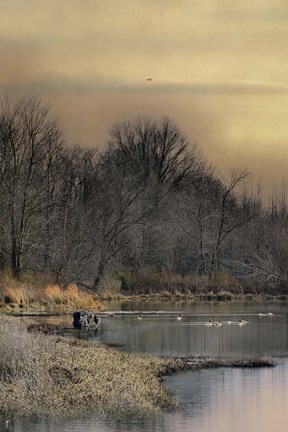 Framed Sunrise At The Blind Print