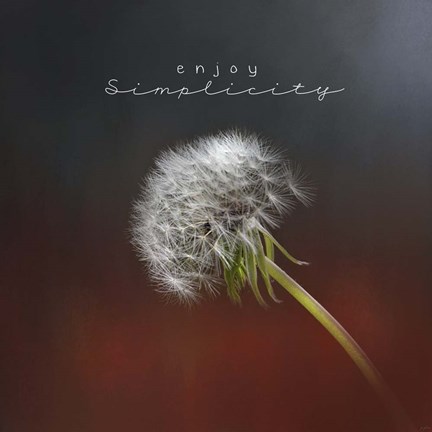 Framed Enjoy Simplicity Print