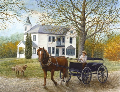 Framed Sunday Outing Print