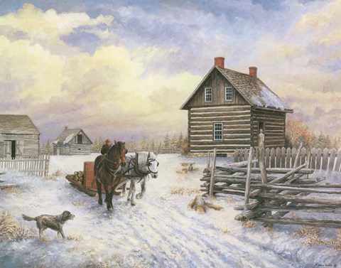 Framed Wintertime Print