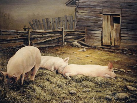 Framed Lazy Day Print