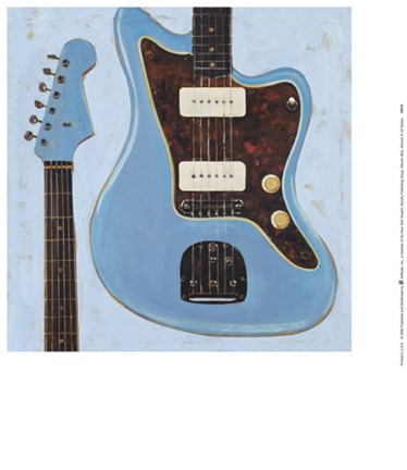 Framed Electric Blue Print